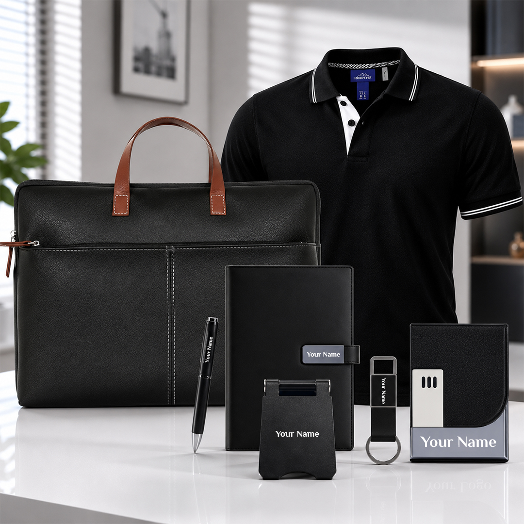 Leadership Welcome Kit with Laptop Bag & Corporate Apparel